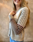 Marl Patchwork Cardi