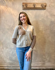Marl Patchwork Cardi