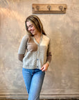 Marl Patchwork Cardi