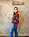 Striped Cardigan - Orange & Shadow