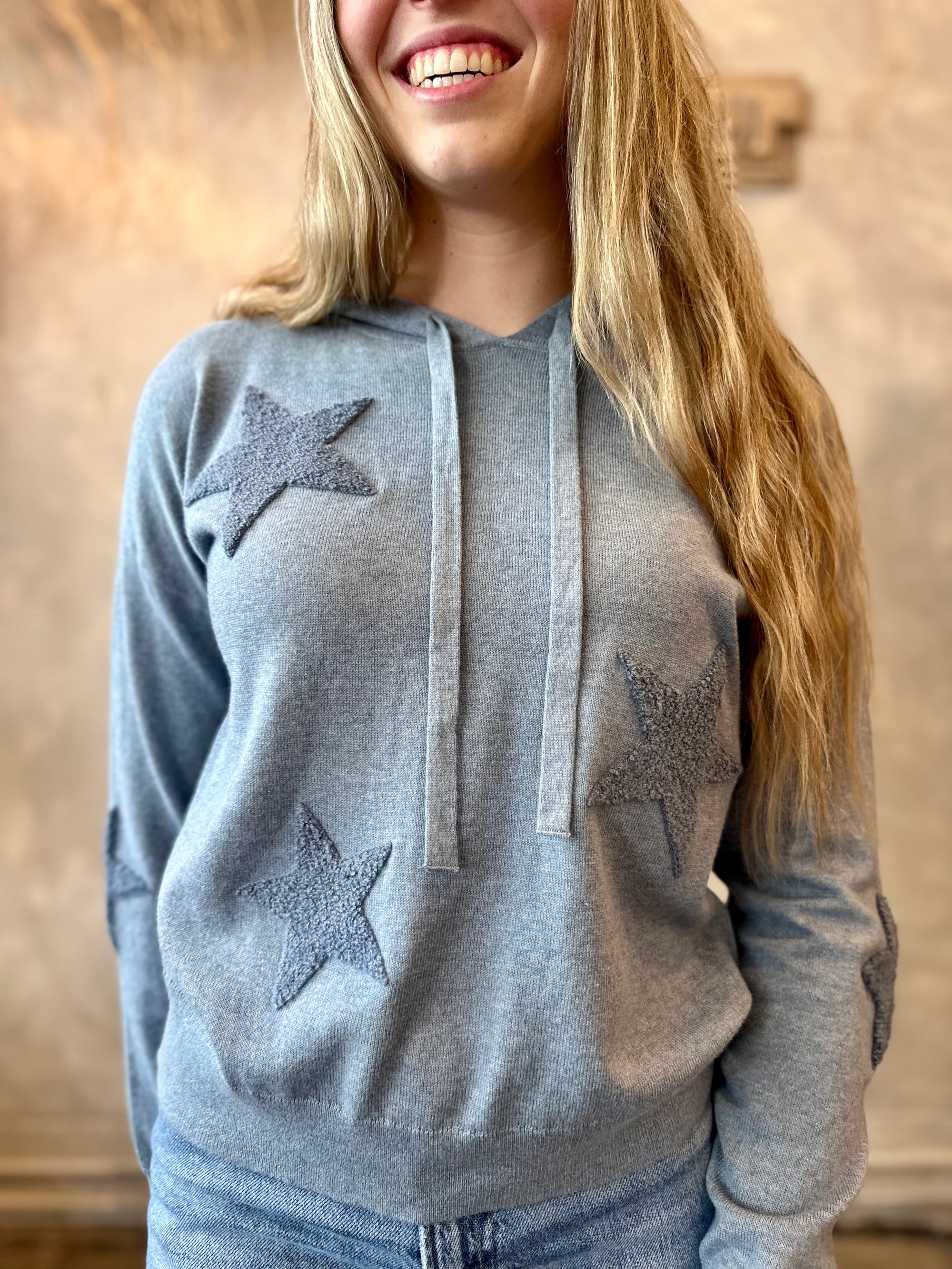 Star Sweatshirt - Denim Blue
