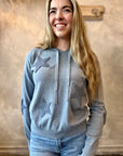Star Sweatshirt - Denim Blue