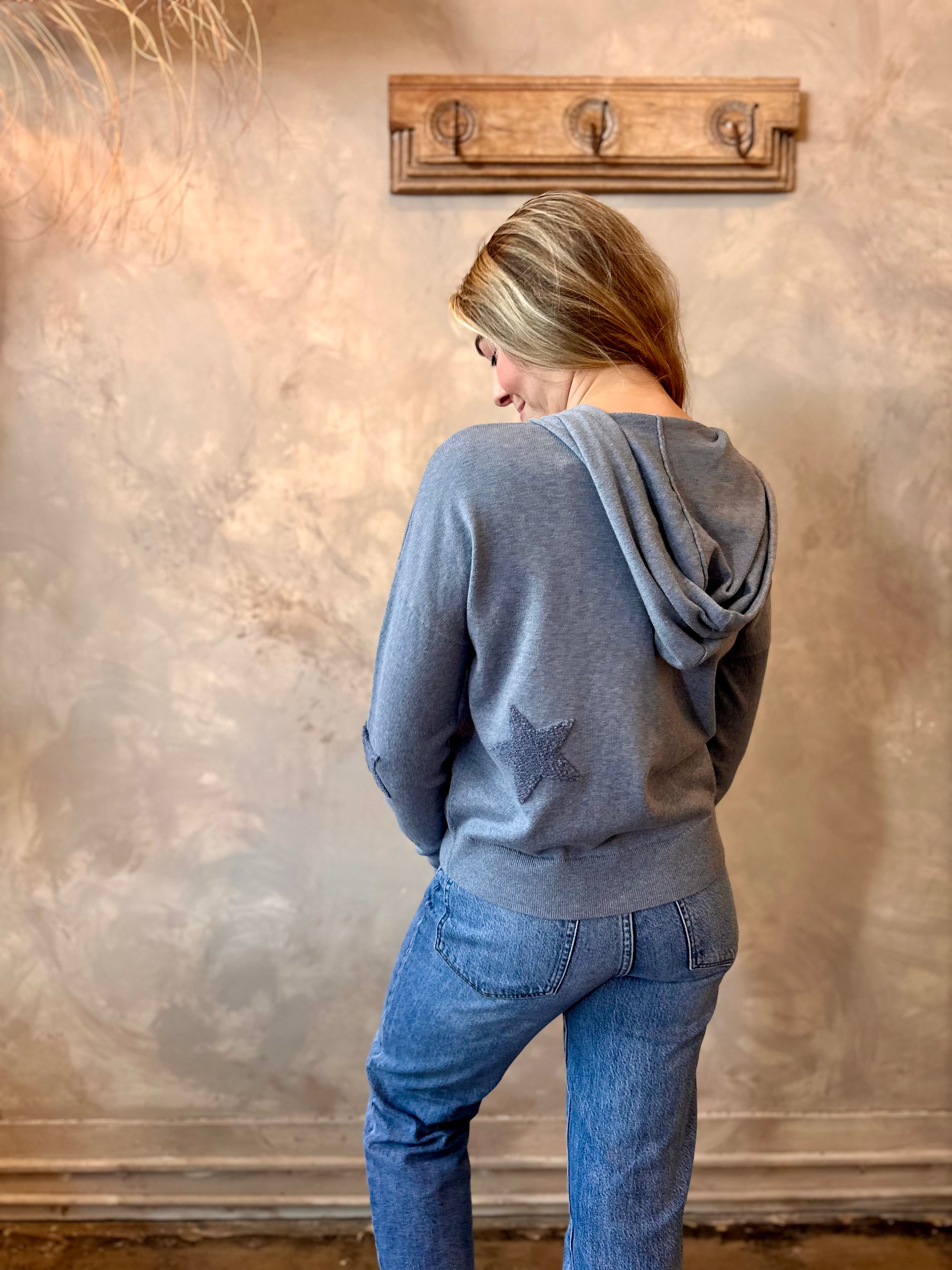 Star Sweatshirt - Denim Blue