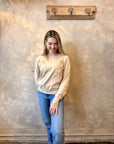Star Crewneck Sweater - Latte