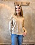 Star Crewneck Sweater - Latte