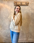 Star Crewneck Sweater - Latte