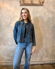 Peter Pan Collar Jacket - Denim