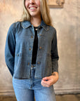 Peter Pan Collar Jacket - Denim