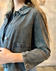 Peter Pan Collar Jacket - Black