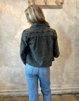 Peter Pan Collar Jacket - Black