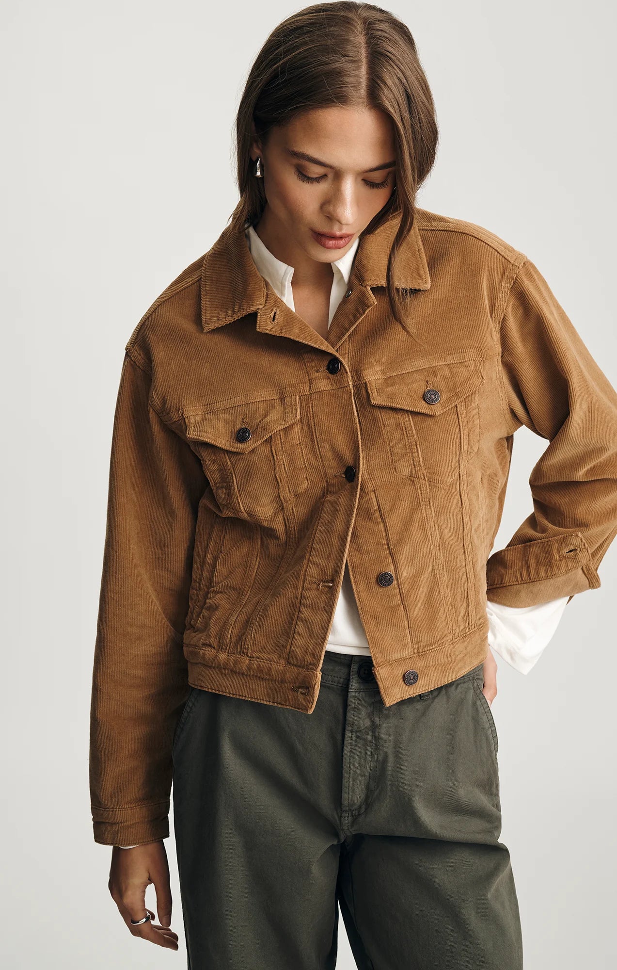 Megi Camel Corduroy Jacket