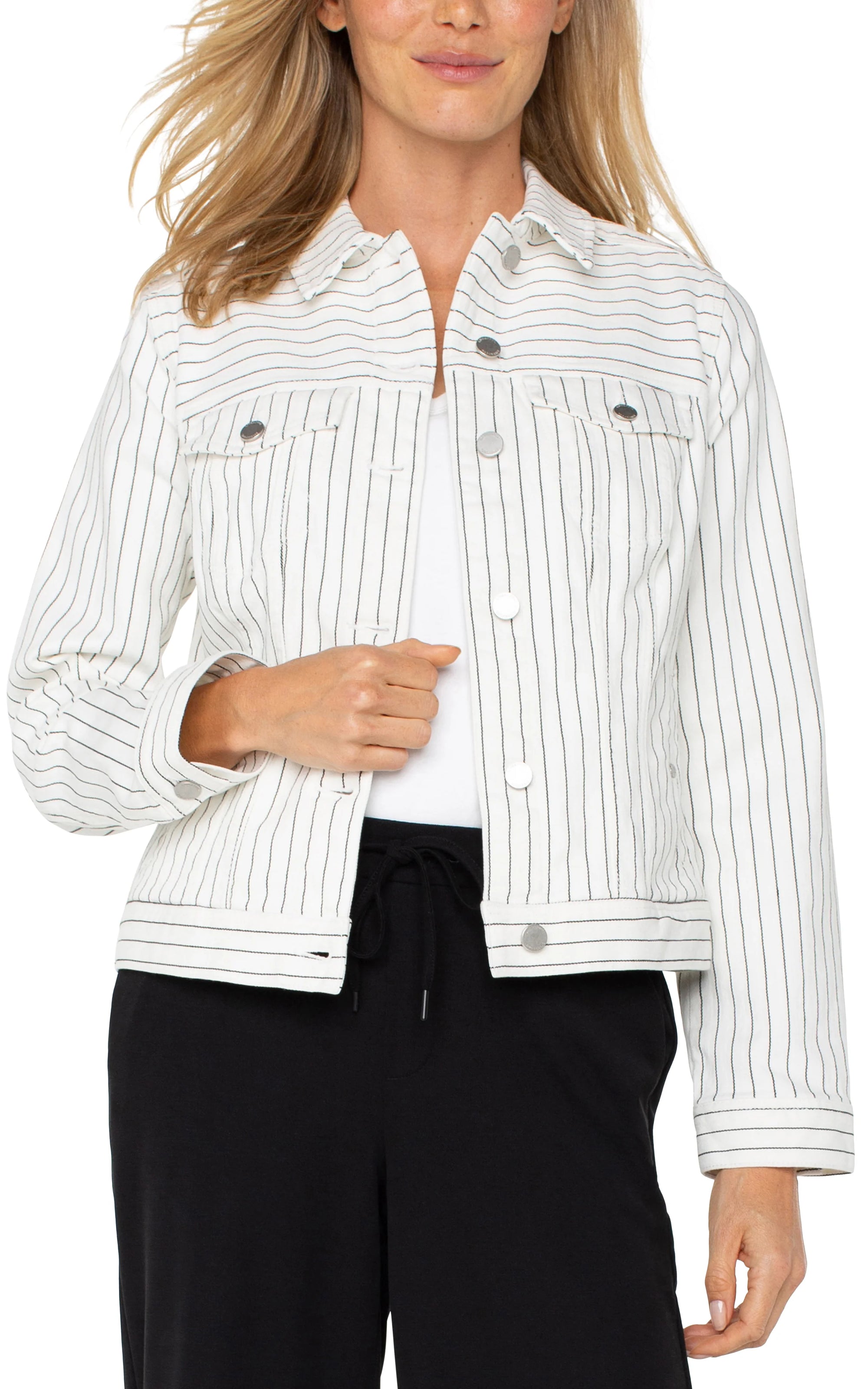 Classic Jean Jacket - Pinstripe