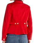 Peplum Jacket - Brick