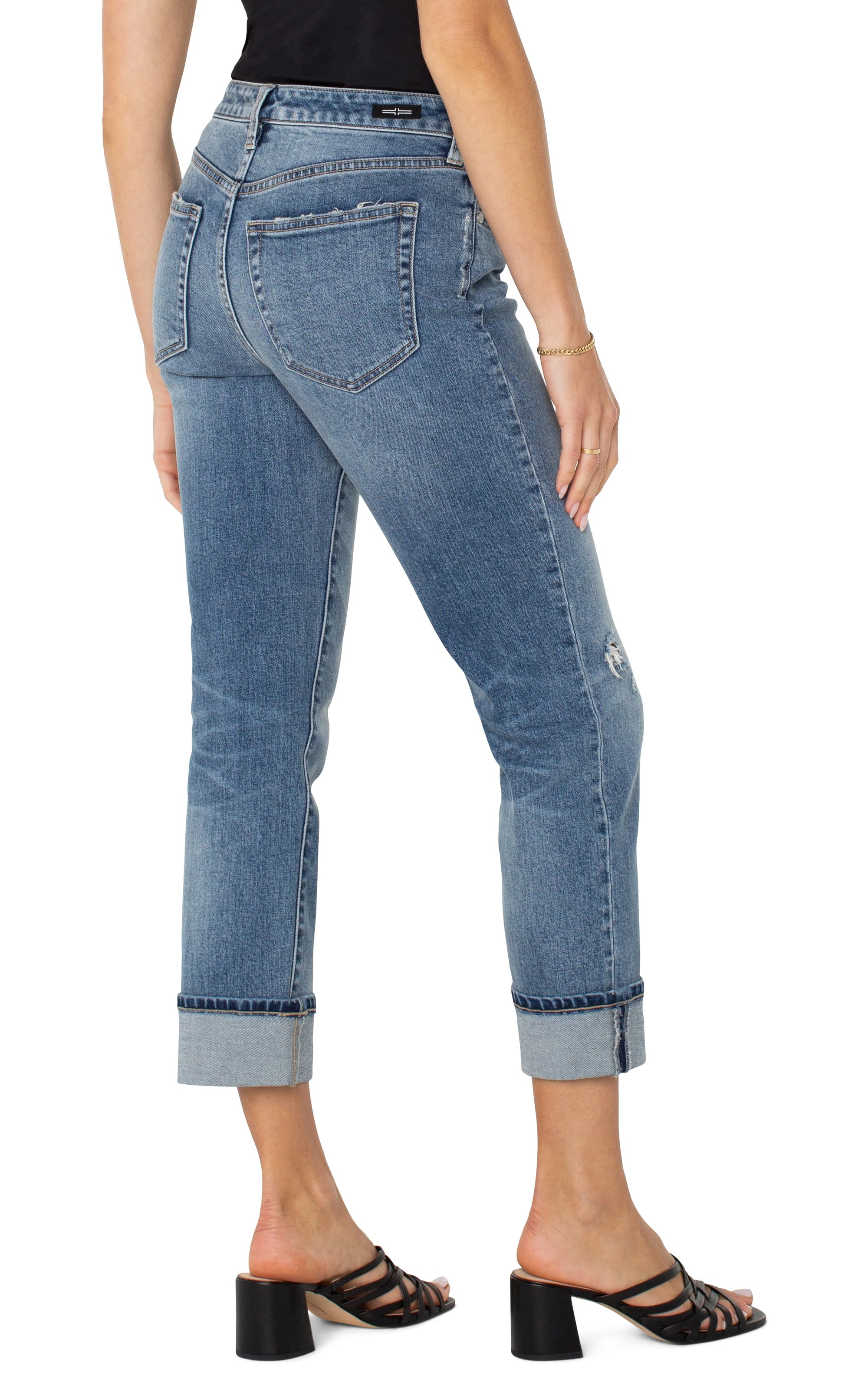 Marley Girlfriend Cuffed Jean - Rio Hondo