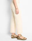 Horn Button Wide Leg - Canvas