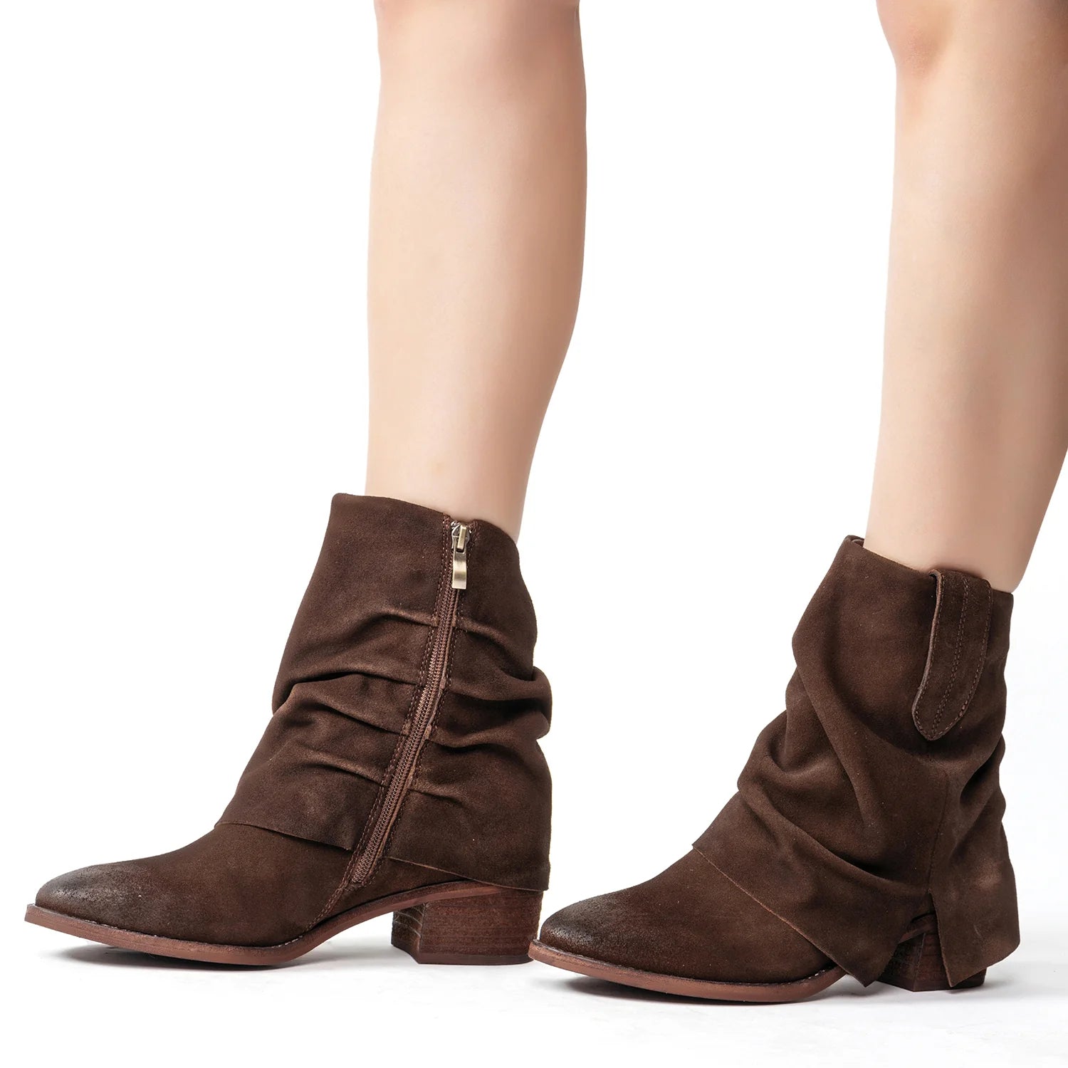 Tarah Fold-Over Boot - Chocolate Brown