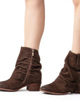 Tarah Fold-Over Boot - Chocolate Brown