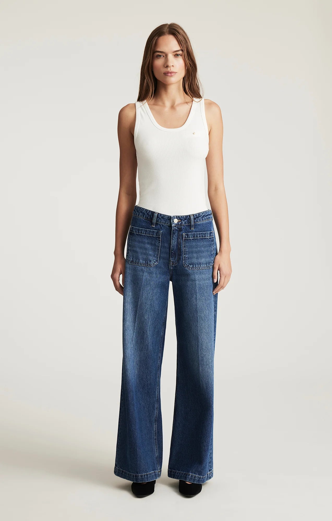 Christine Wide Leg - Dark Brushed