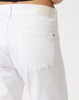 Kathleen Slim Boyfriend Jean - White