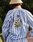 Porto Popover Shirt - Blue Stripe