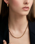 Beaded Collar Necklace - Gold