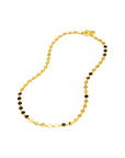 Dot Disc Short Magnetic Necklace - Gold