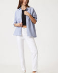 Kathleen Slim Boyfriend Jean - White