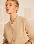 Knit Bomber Jacket - Jute
