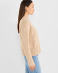 Knit Bomber Jacket - Jute