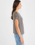 Lacy Diamonds Tee - Black Multi