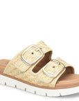 Gabby Sandal - Tan Woven