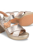 Lizzie Metallic Heel - Espresso