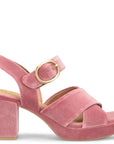 Lizzie Velvet Heel - Rose