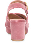 Lizzie Velvet Heel - Rose
