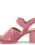 Lizzie Velvet Heel - Rose