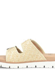 Gabby Sandal - Tan Woven