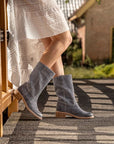Tabitha Boot - Washed Indigo