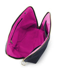 Kusshi Signature Makeup Bag - Navy & Pink