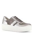 Platform Metallic Sneaker - Iron