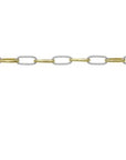 18" Twisted Link Everything Necklace - Ceramic Coated