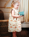 Ruffle Collar Onesie - Picnic