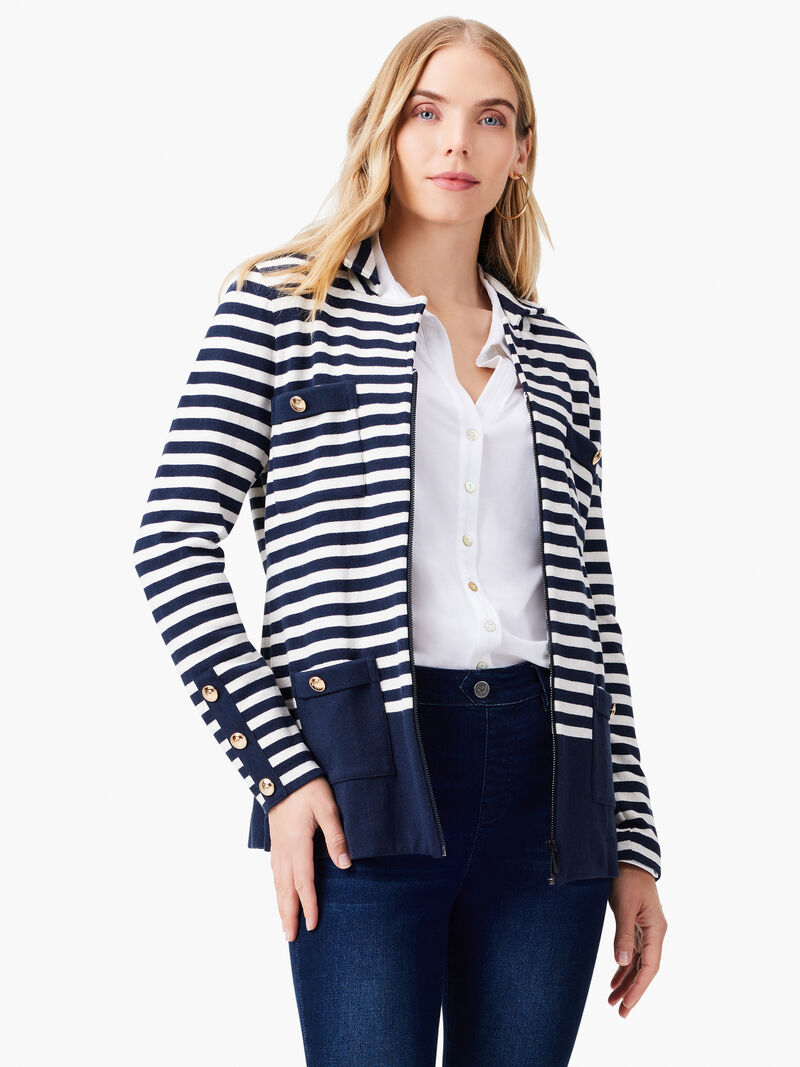 Striped City Charm Blazer