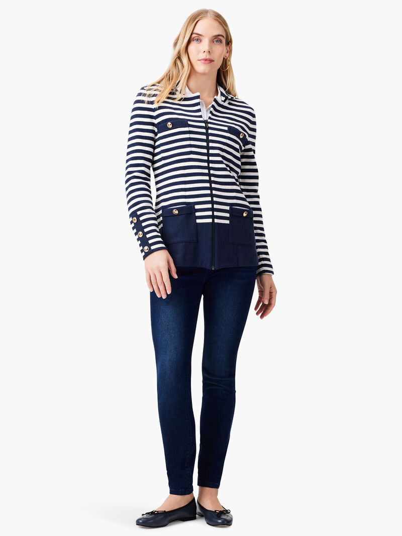 Striped City Charm Blazer