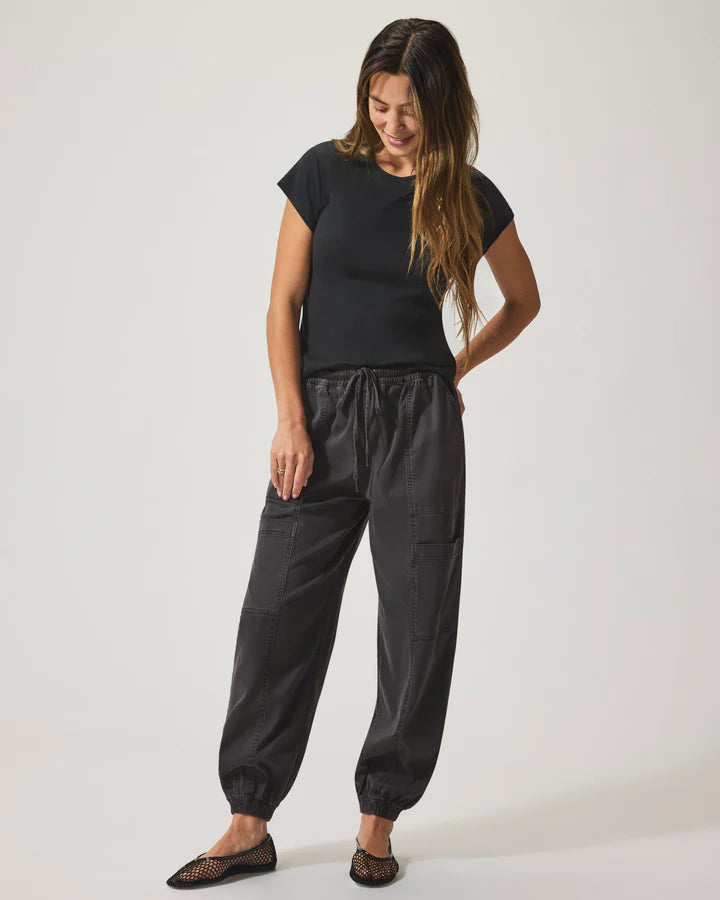 Faye Crewneck Tee - Black