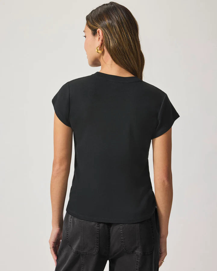 Faye Crewneck Tee - Black