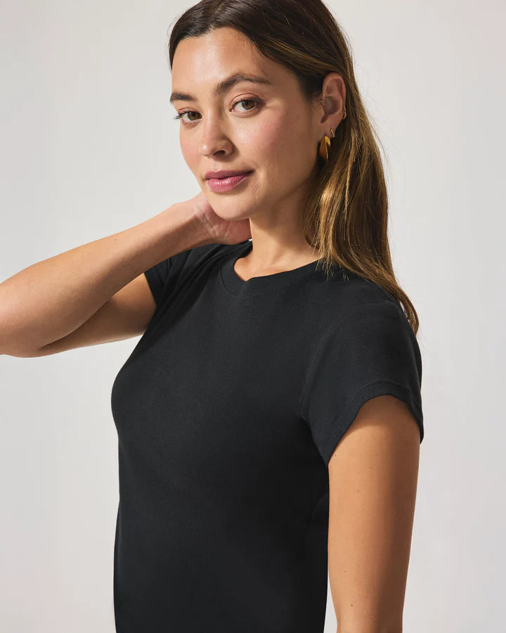 Faye Crewneck Tee - Black