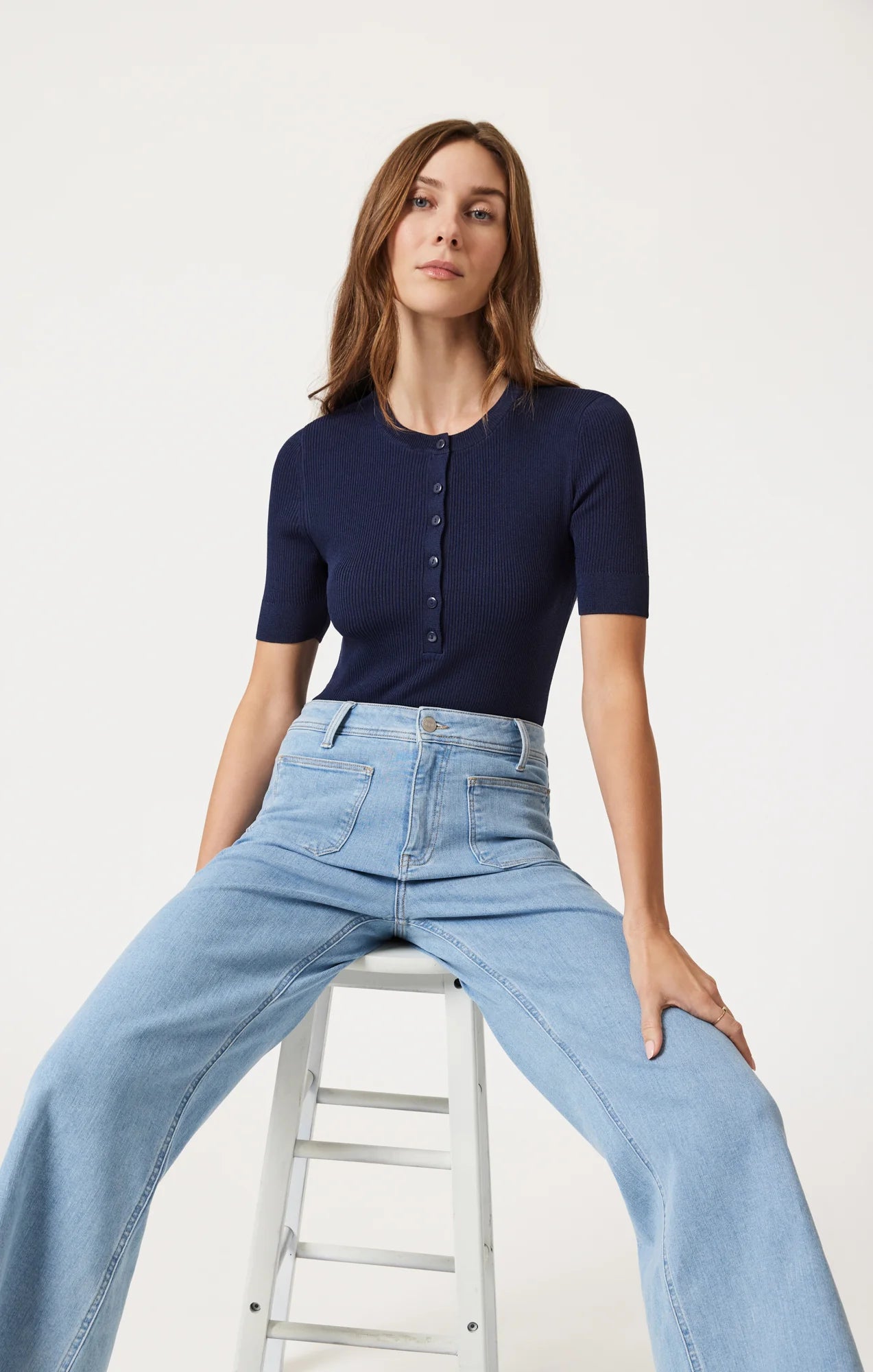 Paloma Wide Leg - Light Flex Blue