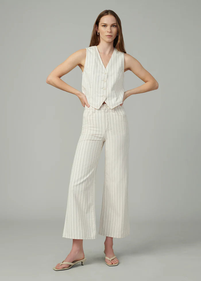 Relaxed Tailored Vest - Natural Stripe