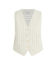 Relaxed Tailored Vest - Natural Stripe