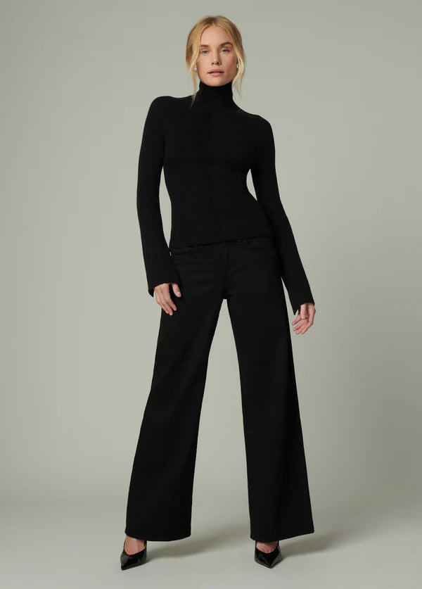Lou Lou Low-Rise Jean - Black